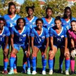 Haitian women soccer team on the field